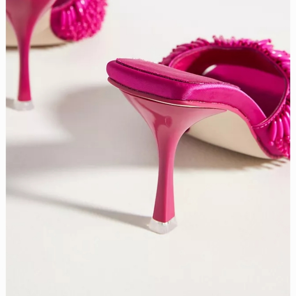 Jeffrey Campbell Beaded Sandals in Pink Size/8 - Picture 4 of 8